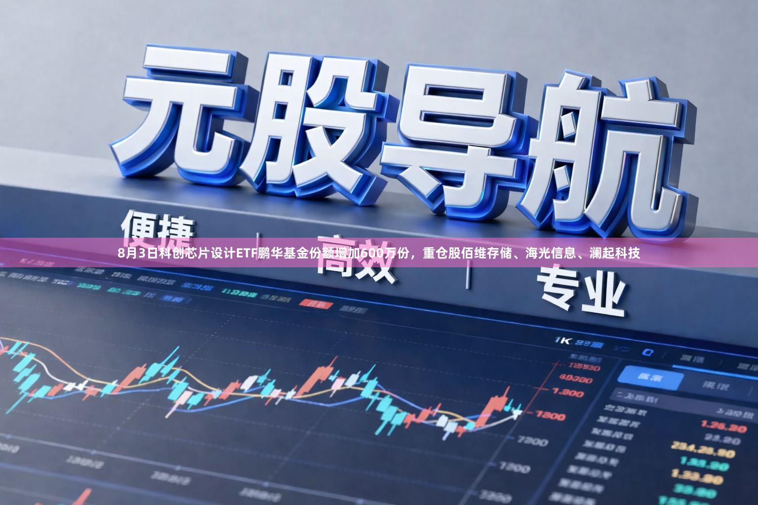 8月3日科创芯片设计ETF鹏华基金份额增加600万份,重仓股佰维存储、海光信息、澜起科技