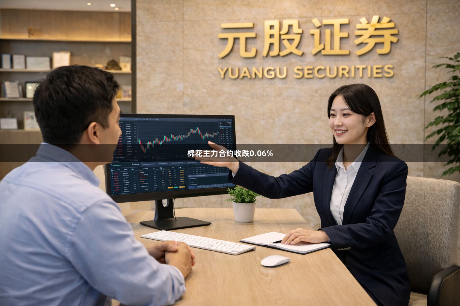 棉花主力合约收跌0.06%