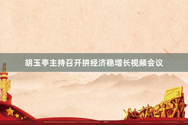 胡玉亭主持召开拼经济稳增长视频会议