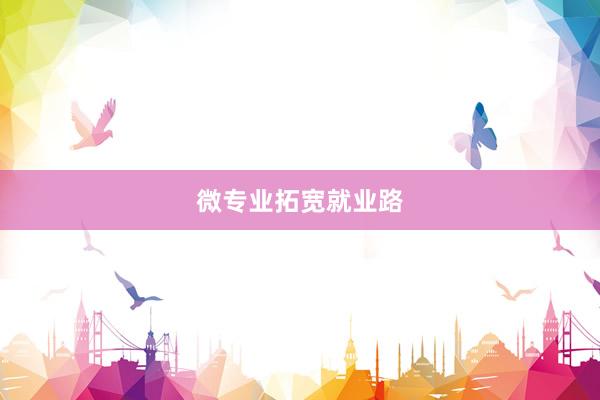 微专业拓宽就业路