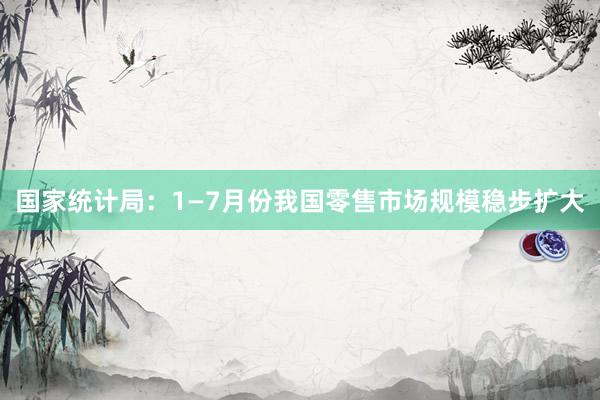 国家统计局：1—7月份我国零售市场规模稳步扩大
