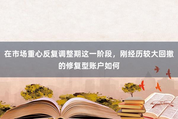 在市场重心反复调整期这一阶段，刚经历较大回撤的修复型账户如何