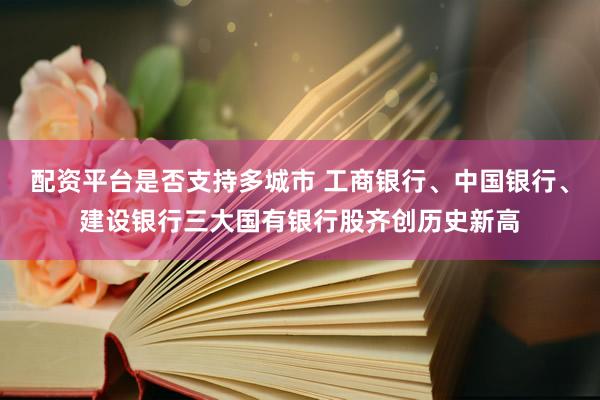 配资平台是否支持多城市 工商银行、中国银行、建设银行三大国有银行股齐创历史新高